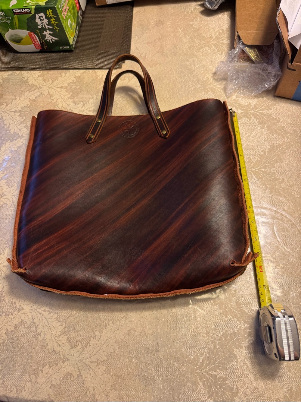 Arguello Leather & Steel RARE Handcrafted Distressed Tote Bag - Rustic Western